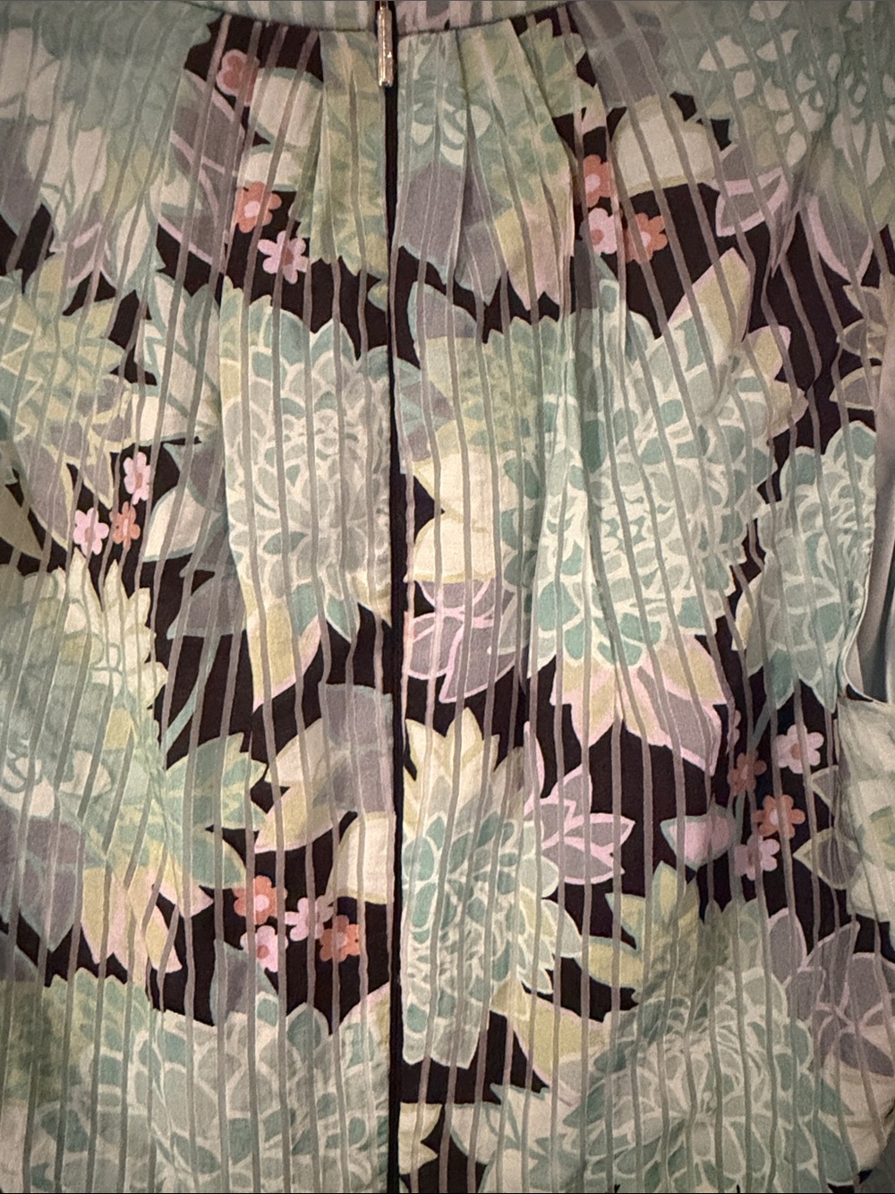 kate spade Mint Green Floral Midi Dress sz 6 - Picture 6 of 11